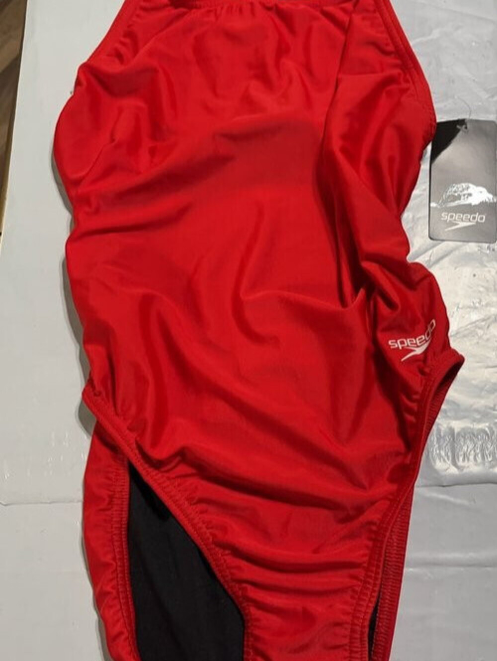 Speedo Red One-Piece Swimsuit with Tag - Women's Competitive Swimwear